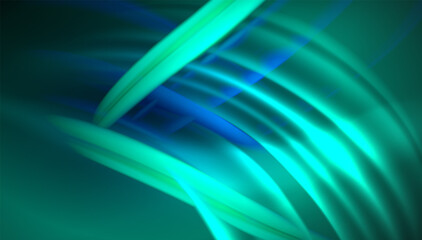 Creative fluid wave lines abstract background. Trendy abstract layout template for business or technology presentation, internet poster or web brochure cover, wallpaper