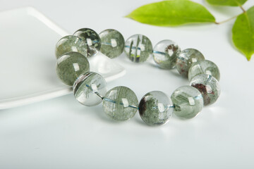 Obraz premium gem bracelet in front of white background 