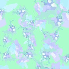 UFO camouflage of various shades of blue, green and violet colors