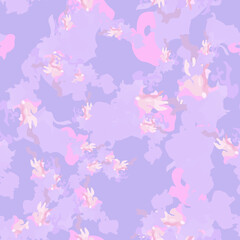 Fototapeta na wymiar UFO camouflage of various shades of violet, pink and brown colors