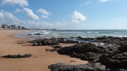 Fototapeta na wymiar beach and sea, Brazil, Salvador, Jardim dos Namorados.