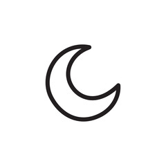 moon icon logo illustration design