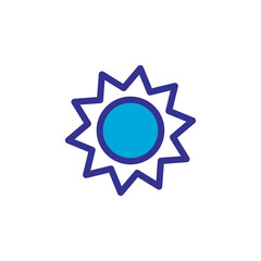 sun icon logo illustration design