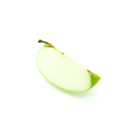 Fresh Green Apple On White Background