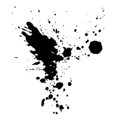 Black ink blots