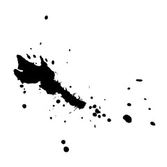 Black ink blots