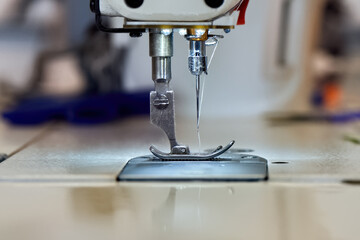 Sewing machine and white thread