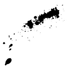 Obraz premium Black ink blots