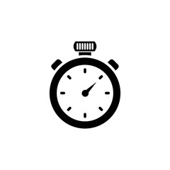 stopwatch icon logo illustration design