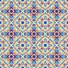Abstract mosaic art pattern. Seamless ornament.