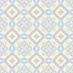 Abstract mosaic art pattern. Seamless ornament.