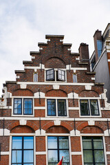 It's Typical bend houses in AMsterdam, Netherlands