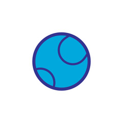 tennis ball icon logo illustration design