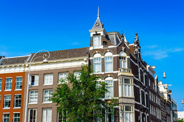 Fototapeta na wymiar Architecture of Amesterdam, Netherlands