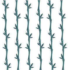 Seamless pattern.Beautifully shaped leaf graphic patterns on a white background.Vector unique bamboo texture.For printing on packaging, textiles, paper, manufacturing, wallpapers, scrapbooking