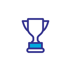 trophy icon logo illustration design