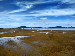 landscape with river and sky