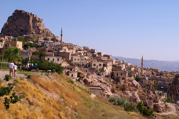 Pigeon valley and Uchisar castle in Cappadocia