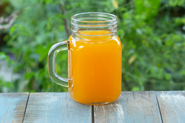 glass of fresh orange juice
