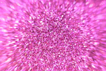 Pink crystal abstract background and defocus on bokeh sparkling background