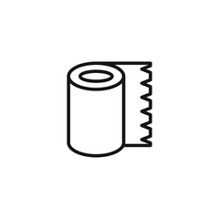 toilet paper icon vector