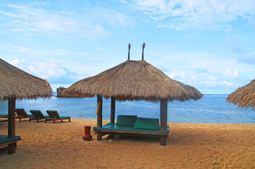 The beautiful Mandalika Beach in the South of Lombok in Indonesia, Asia