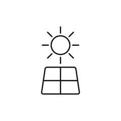solar energy icon vector sign logo