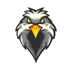 Obraz premium Eagle mascot logo design vector with modern illustration concept style for badge, emblem and t shirt printing. Angry Eagle illustration for sport and e-sport team.
