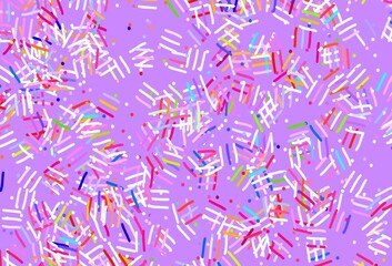 Light Multicolor vector texture with colored lines, dots.