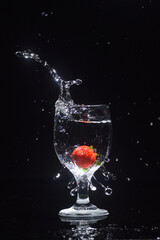 splash water