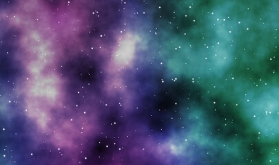 Spacescape illustration graphic design background