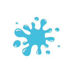 Splashes. Liquid. Ink blot. Vector illustration