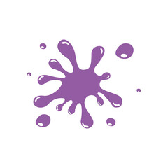 Splashes. Liquid. Ink blot. Vector illustration