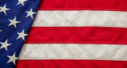 USA  flag, US of America sign symbol background, closeup view