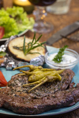 grilled steak