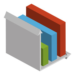 Graphic Mall,  Infographic isometric 3D.