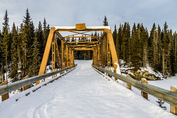 Winter takes a firm grip on the park. North Ghost Provincial Recreation Area, Alberta, Canada