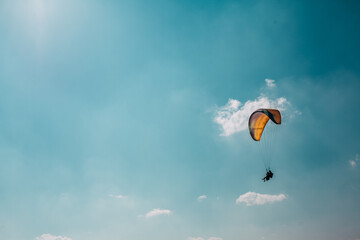 parachute in the sky