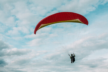 paraglider in the sky