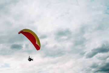 paraglider in the sky