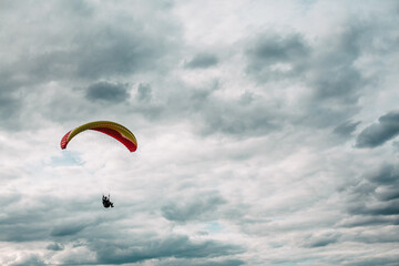 paraglider in the sky