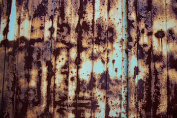 Iron texture background with cracked paint 
