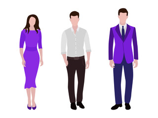 Fototapeta premium Business people group human resources illustration
