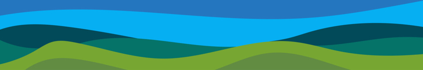 Abstract colorful banner of color waves. Template for flyer, website background