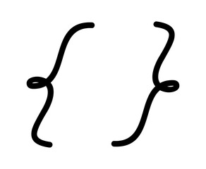 communication parenthesis icons design, Message discussion conversation and chatting theme Vector illustration