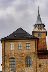 Obraz premium Akershus Fortress, a medieval castle that was used as a prison, Oslo, Norway.