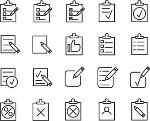 Simple set of register related outline icons. Elements for mobile concept and web apps. Thin line vector icons for website design and development, app development.