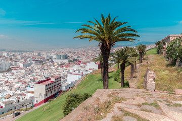 Tetouan in Northern Morocco with Rif Mountains in the background
