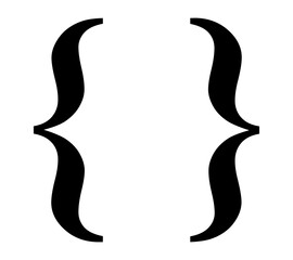 communication parenthesis icons design, Message discussion conversation and chatting theme Vector illustration