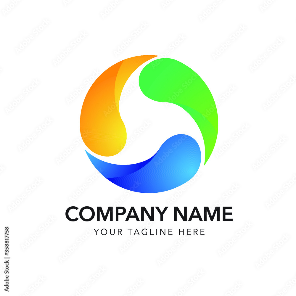 Wall mural logo abstract for business